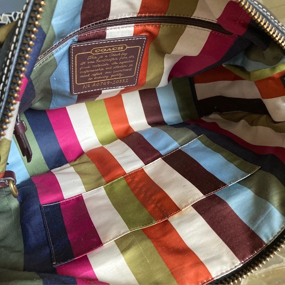 Coach 65th Anniversary Limited Edition Mandy Legacy Leather Shoulder Bag- Black - Picture 12 of 15